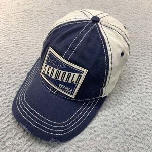Seaworld Hat Cap Mens Baseball Cap One Size Seaworld Themepark Patch Dad Hat